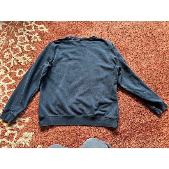 Vintage Nike Sweatshirt Mens XL Pullover Crewneck Mini Swoosh Logo Navy - Picture 6 of 6